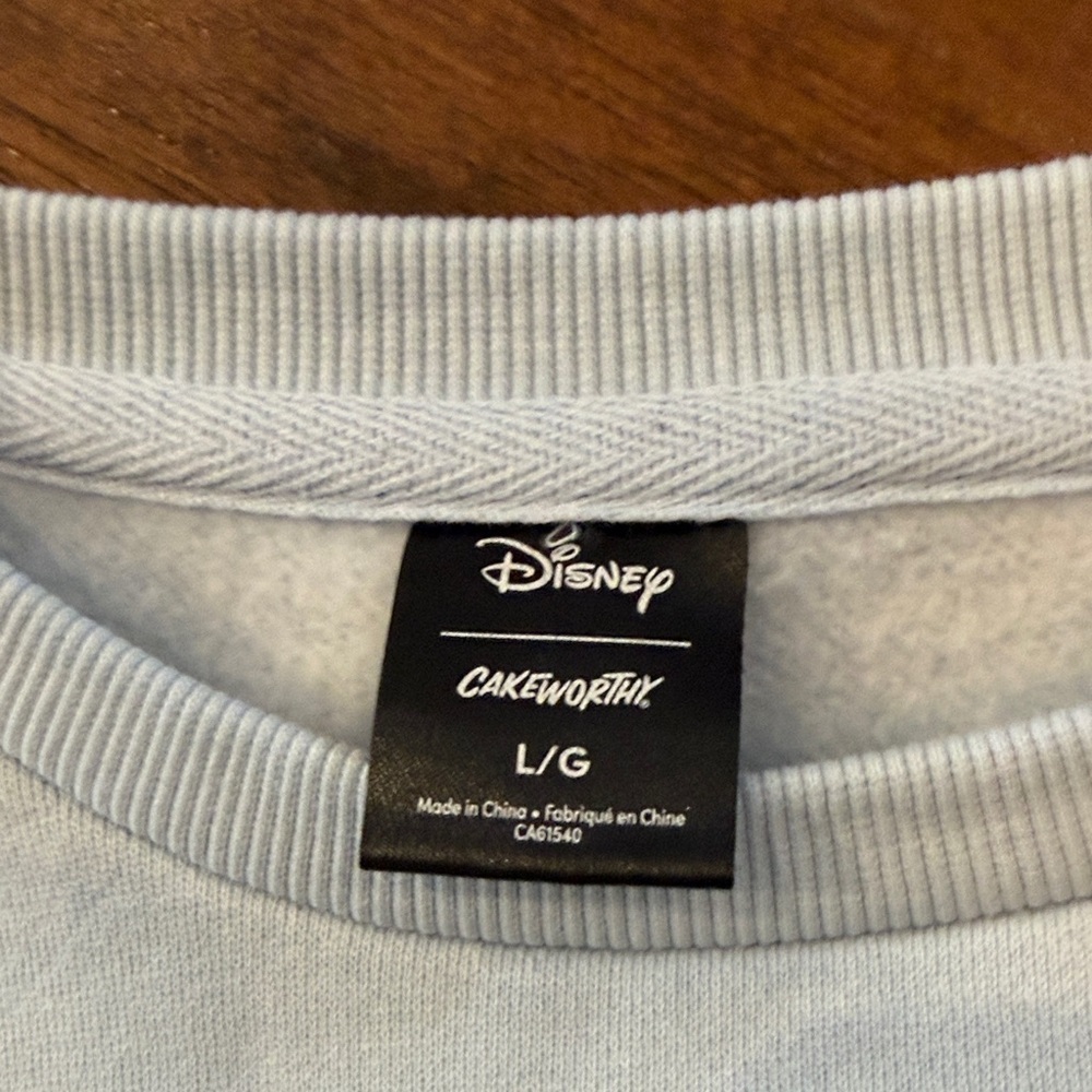 Disney Cakeworthy Slow Sunday Club Light Blue crewneck - Picture 3 of 3